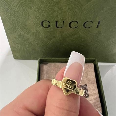 gucci heart ring gold|buy Gucci jewelry accessories online.